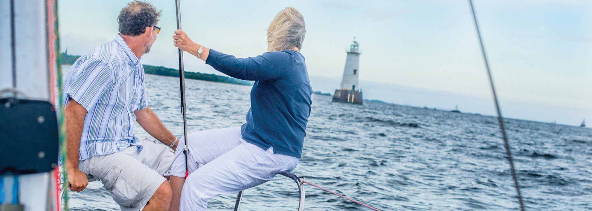 couple on sailboat