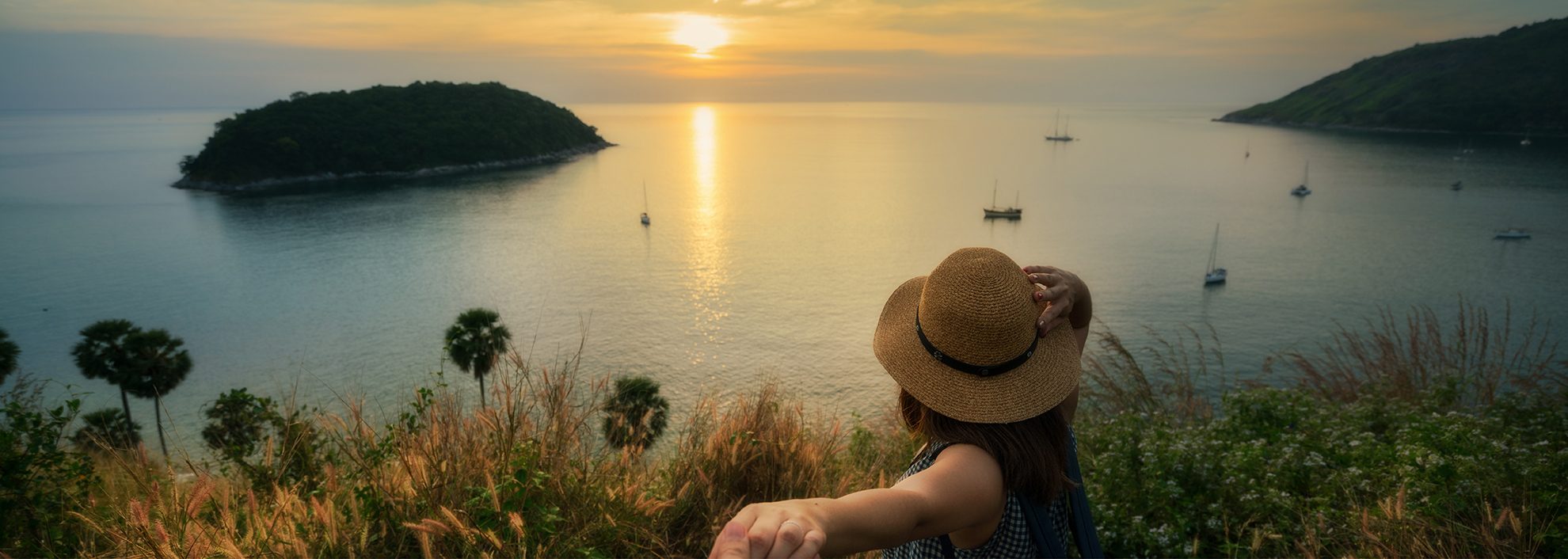 couple looking at sunset